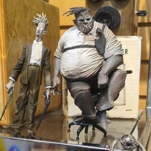 Pair of Sculpted Figurines in Matte Neutrals